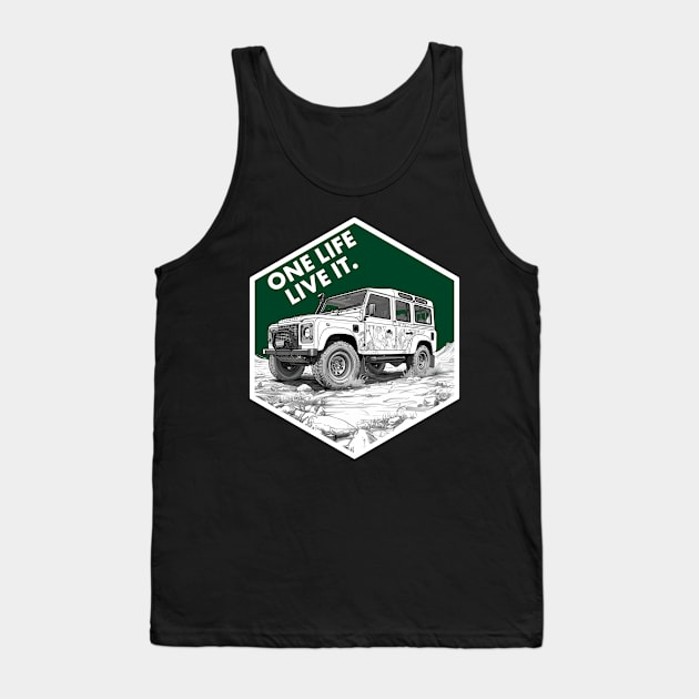 Defender - One life live it Tank Top by Lafta Design